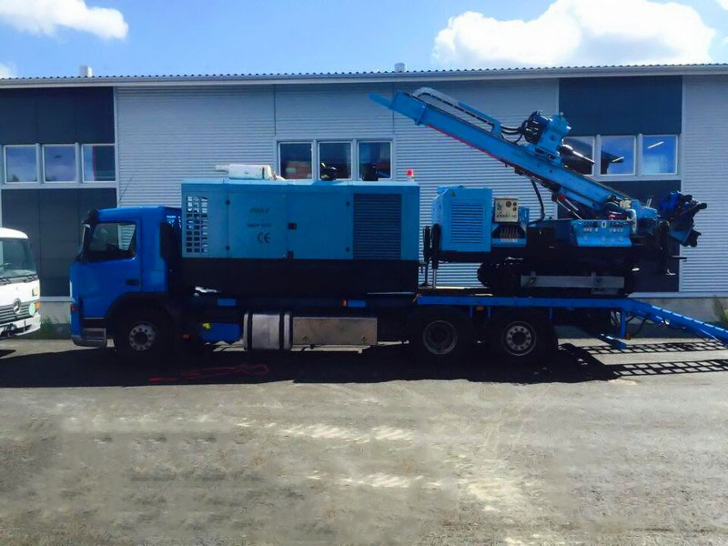 DENAIR Air Compressor and Drilling Rig in Finland